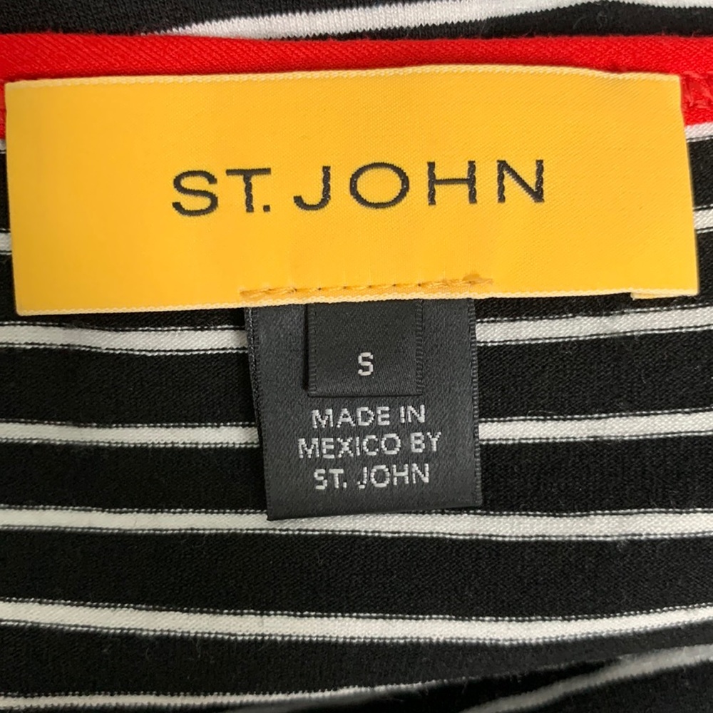 St. John Striped Ringer Tee - Picture 4 of 6